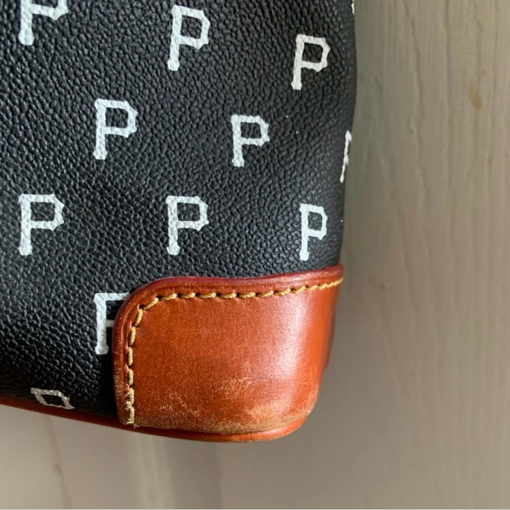 Dooney & Bourke Black and Brown Signature P Crossbody - Picture 5 of 9